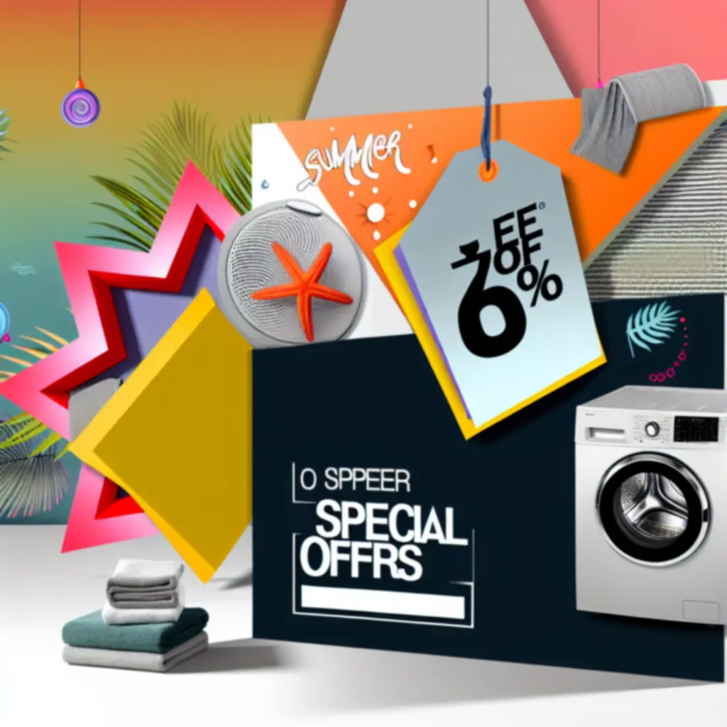 Baner prezentujący specjalne oferty na sprzęt AGD