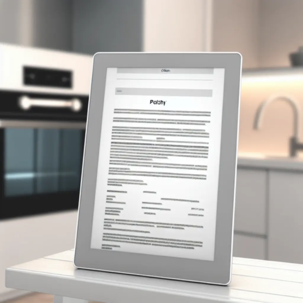 Schemat wymiarów i parametrów technicznych nowoczesnego urządzenia AGD Homeapplinex