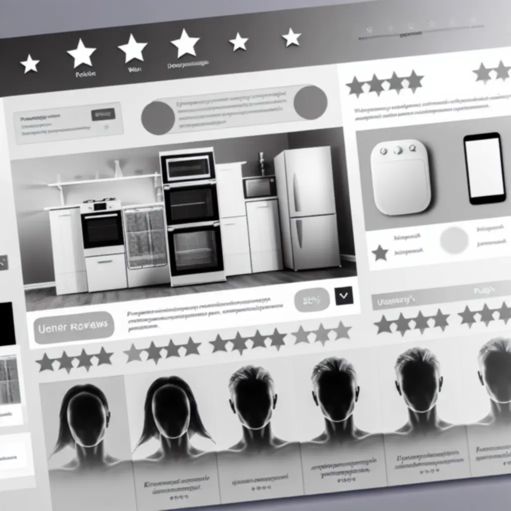 Sekcja opinii użytkowników w sklepie Homeapplinex